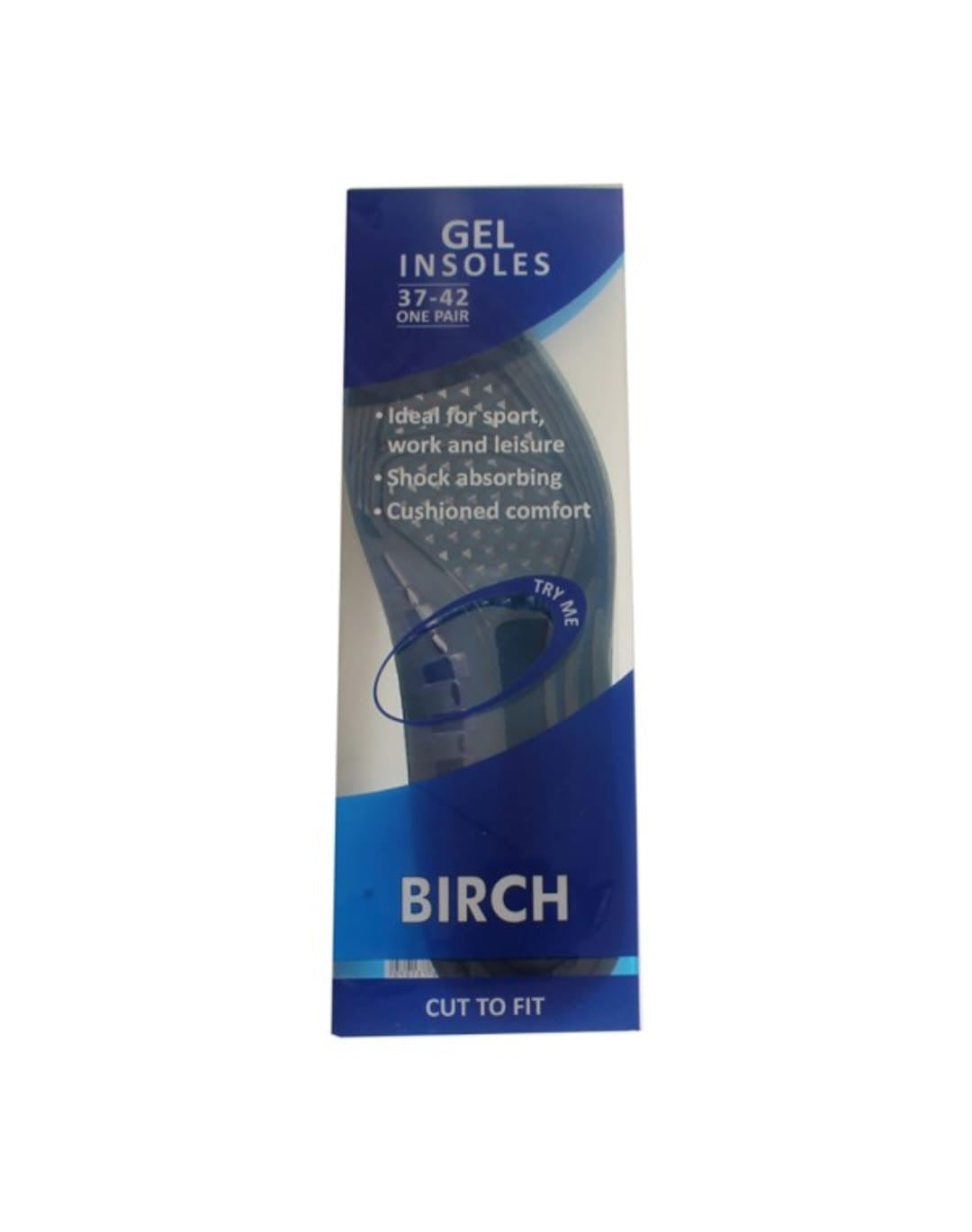 Birch Sports Gel Insoles – Size 37–42