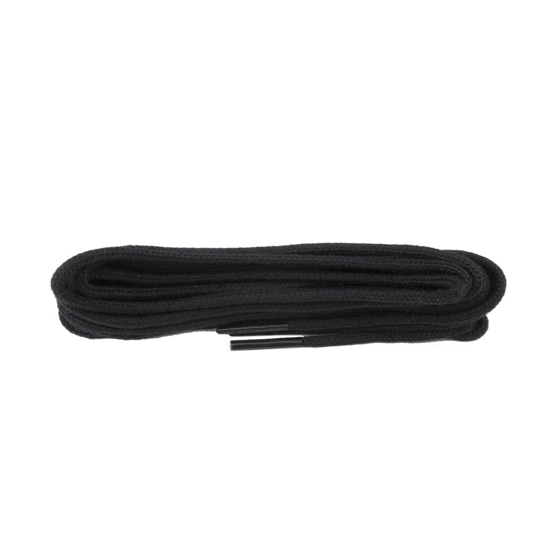 Black 2mm Fine Round Shoe Laces