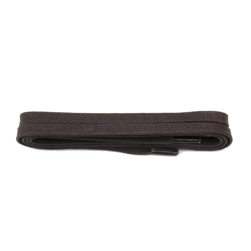 Brown Waxed 5mm Flat Shoe Laces